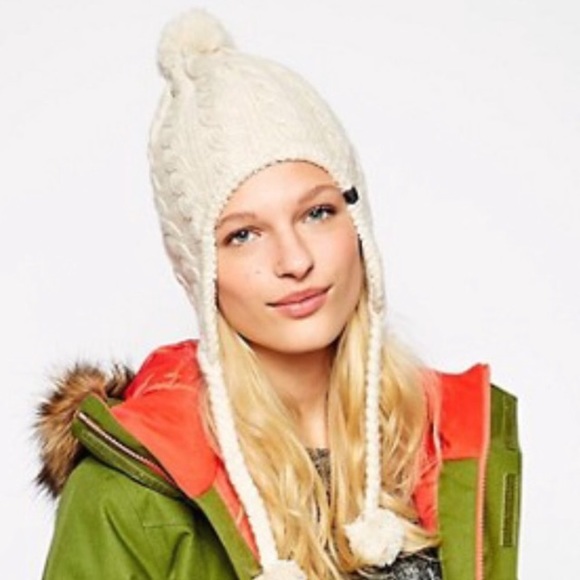 The North Face Accessories - North Face beanie with braided sides.